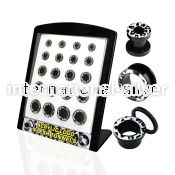 brpg98 tunnels gauges acrylic body jewelry ear lobe