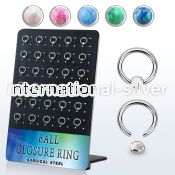 brrocr1 surgical steel ball closure rings ear othersear lobe eyebrow helix intim septum tragus piercing