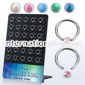 brrocr2 surgical steel ball closure rings ear othersear lobe eyebrow helix intim nose bridge nose septum piercing