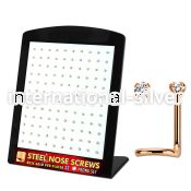 brs131 anodized surgical steel nose screws and nose studs nose  piercing