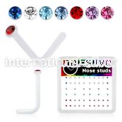 bxa10sl acrylic nose screws and nose studs nose bridge nose piercing