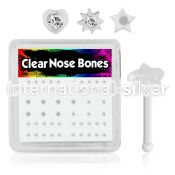 bxa15 nose bone acrylic body jewelry nose