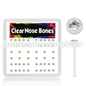 bxa18 nose bone acrylic body jewelry nose