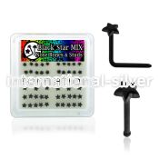 bxaksr nose bone acrylic body jewelry nose