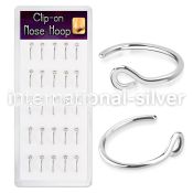 bxcln12 surgical steel non piercing clipon nose hoop box