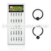 bxcrt1 hoops captive rings anodized surgical steel 316l ear lobe