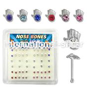 bxhdm nose bone silver 925 nose