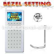 bxs105 l shape nose studs surgical steel 316l nose