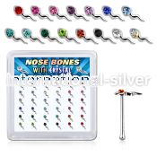 bxsmm36 925 silver nose bones nose piercing