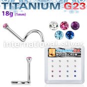 bxuns2 l shape nose studs titanium g23 implant grade nose