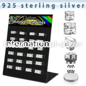 bzqmgc fake illusion body jewelry silver 925 belly button