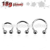 cb18b3 horseshoes surgical steel 316l eyebrow