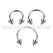 cb20cn horseshoes surgical steel 316l eyebrow