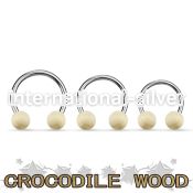 cbcr5 horseshoes organic body jewelry ear lobe