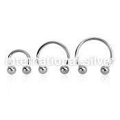 cbeb4 horseshoes surgical steel 316l ear lobe