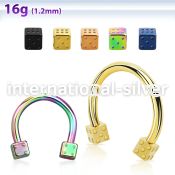 cbetdi25 horseshoes anodized surgical steel 316l eyebrow