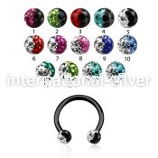 cbetfr3e horseshoes anodized surgical steel 316l belly button