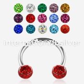 cbfr4 horseshoes surgical steel 316l belly button