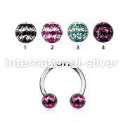 cbfr5d horseshoes surgical steel 316l belly button