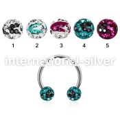 cbfr6c horseshoes surgical steel 316l ear lobe