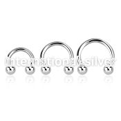 cbm horseshoes surgical steel 316l ear lobe