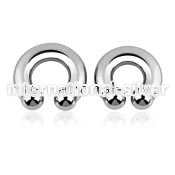 cbr00 horseshoes surgical steel 316l belly button