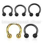 cbrt10 horseshoes anodized surgical steel 316l belly button