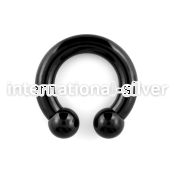cbrt4 horseshoes anodized surgical steel 316l ear lobe