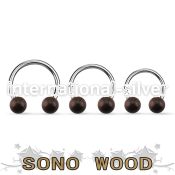 cbsn5 horseshoes organic body jewelry ear lobe