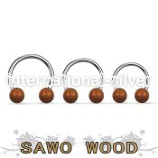 cbsw5 horseshoes organic body jewelry ear lobe