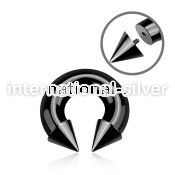 cbtcn00 horseshoes anodized surgical steel 316l belly button