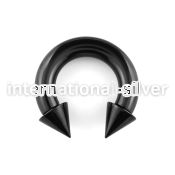 cbtcn4 horseshoes anodized surgical steel 316l belly button