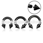 cbtcn6 horseshoes anodized surgical steel 316l belly button