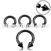 cbtcn8 horseshoes anodized surgical steel 316l belly button