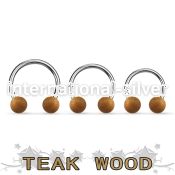 cbte5 horseshoes organic body jewelry ear lobe