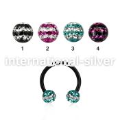 cbtfr5d horseshoes anodized surgical steel 316l belly button