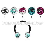 cbtfr6c horseshoes anodized surgical steel 316l ear lobe