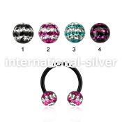 cbtfr6d horseshoes anodized surgical steel 316l belly button