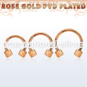 cbttdi horseshoes anodized surgical steel 316l ear lobe