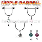 cfrsnp6 straight barbells surgical steel 316l nipple