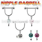 cfrsnp8 straight barbells surgical steel 316l nipple