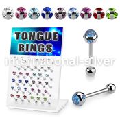 dacb10 straight barbells surgical steel 316l tongue