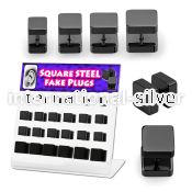 dacb131 cheaters  illusion plugs and tapers anodized surgical steel 316l ear lobe