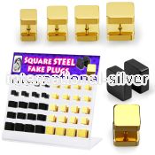 dacb132 cheaters  illusion plugs and tapers anodized surgical steel 316l ear lobe