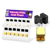 dacb148 cheaters  illusion plugs and tapers anodized surgical steel 316l ear lobe