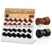 dacb159 cheaters  illusion plugs and tapers organic body jewelry ear lobe