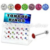 dacb16 straight barbells surgical steel 316l tongue