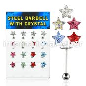 dacb34 straight barbells surgical steel 316l tongue
