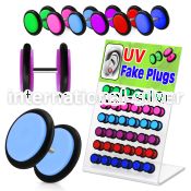 dacb40 cheaters  illusion plugs and tapers acrylic body jewelry belly button