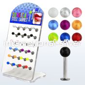 dacb72 labrets lip rings surgical steel 316l with acrylic parts labrets chin